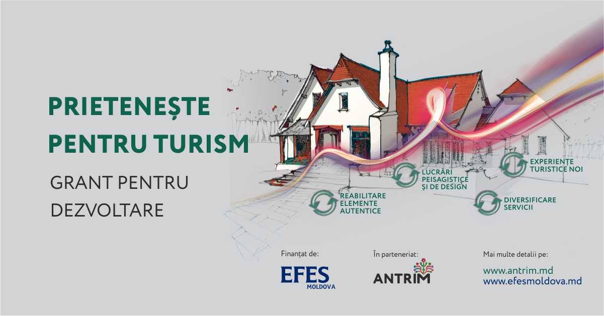 Concurs de granturi pentru pensiunile turistice „PRIETENEȘTE PENTRU TURISM”.
