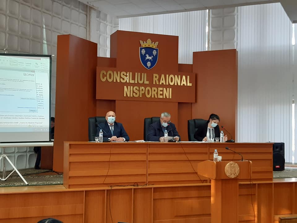 Şedința extraordinară a Consiliului raional Nisporeni din 05 noiembrie 2021.