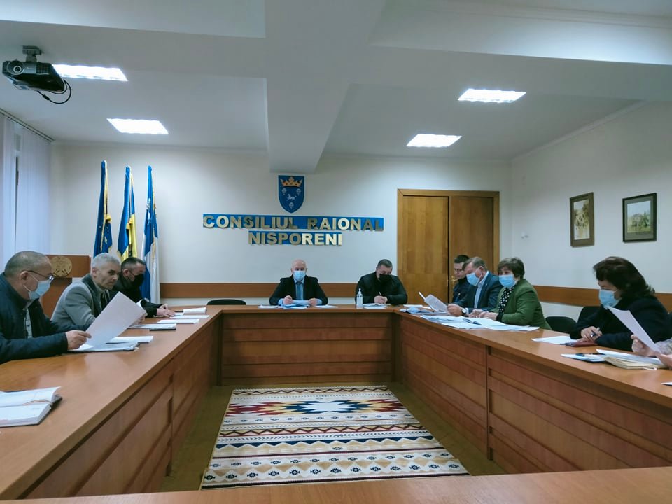 Ședința extraordinară a Comisiei pentru Situații Excepționale a raionului Nisporeni, din 21 martie 2022.