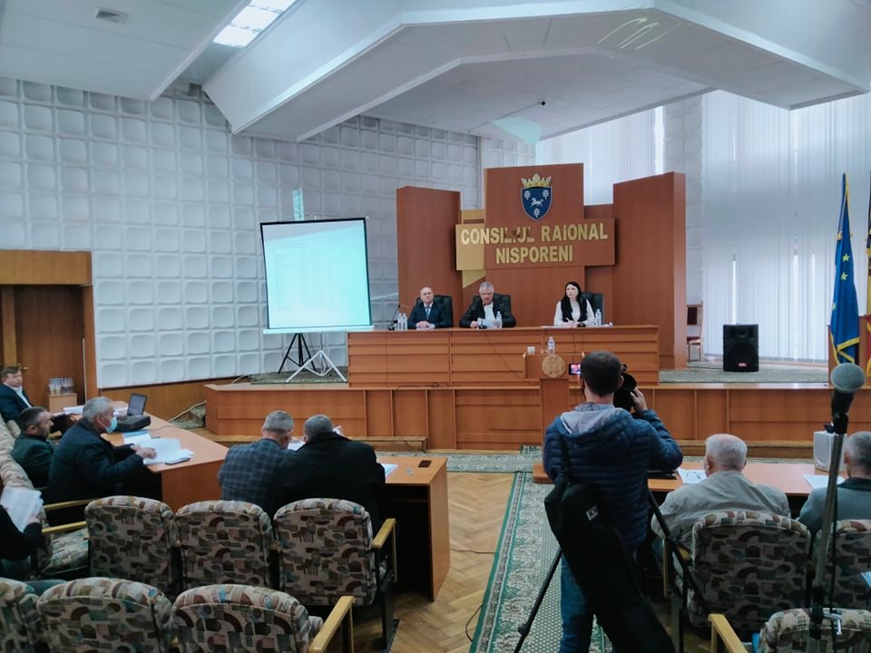 Ședința extraordinară a Consiliului raional Nisporeni, din 31 martie 2022.