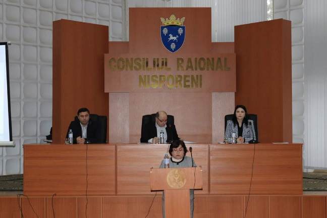 Ședința extraordinară a Consiliului raional Nisporeni din 26.01.2024