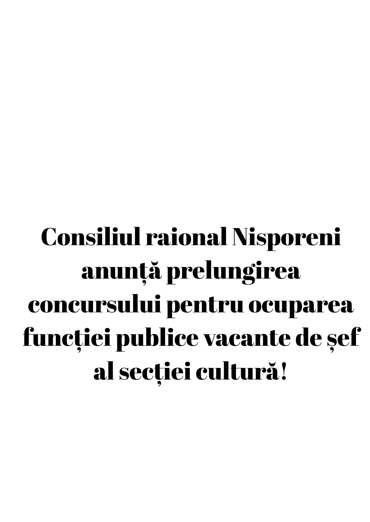 ANUNȚ!