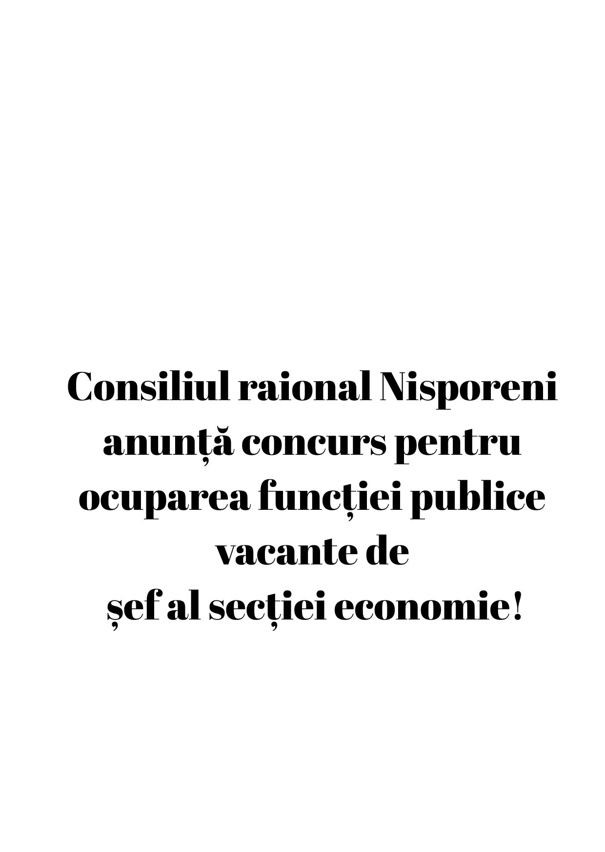 ANUNȚ!